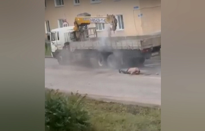 В Кимовске задымился грузовой автомобиль