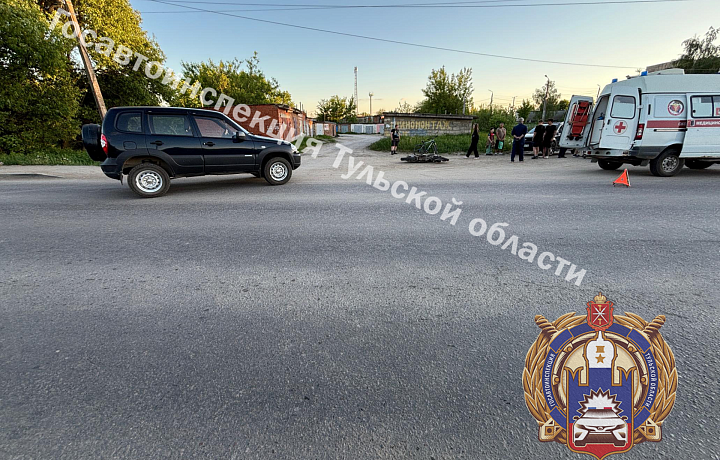 Юный мотоциклист устроил ДТП на улице Машиностроителей в Алексине