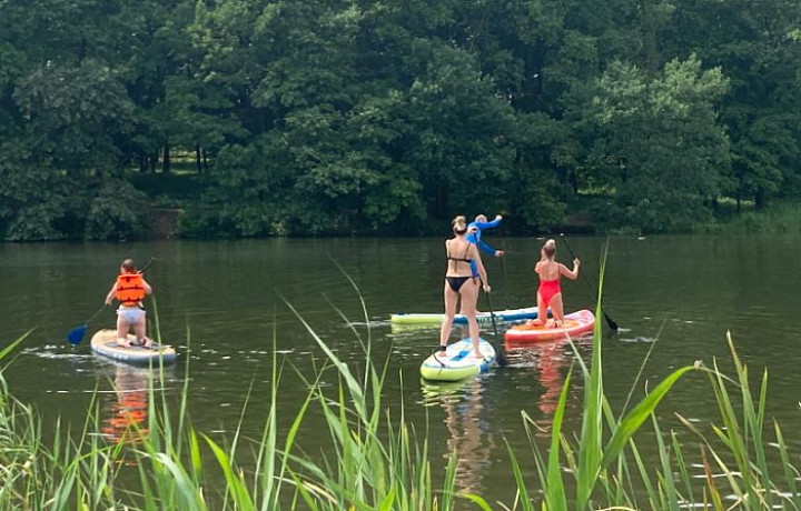 На среднем пруду Центрального парка Тулы открылся прокат сапов — ТСН 24