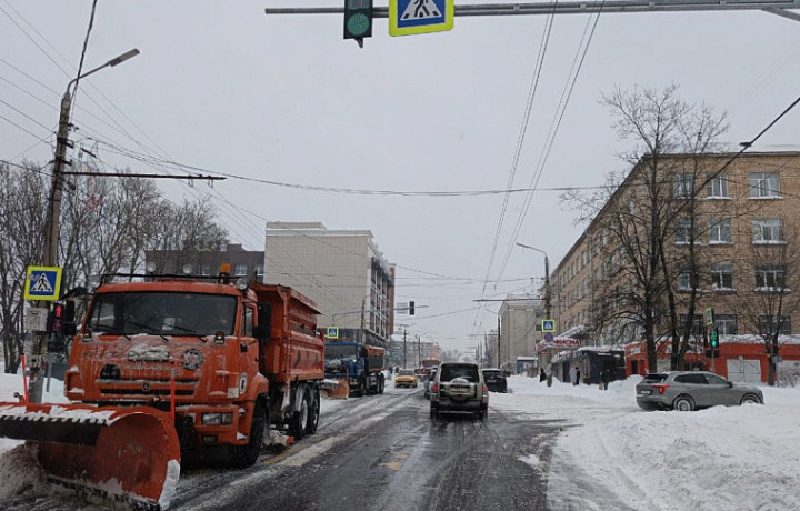 За сутки с улиц Тулы убрали более 4,5 тысяч кубометров снега