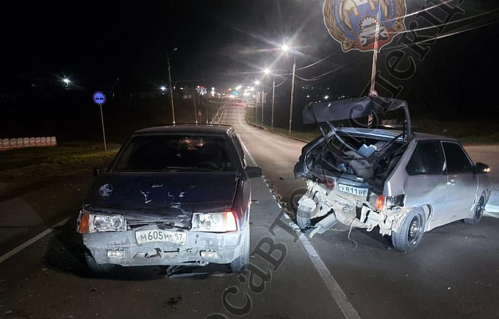 В Плавске водитель «Девятки» устроил автомобильную аварию