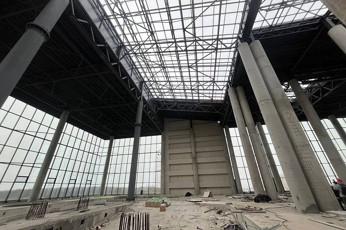 Опубликованы фото строящегося аквапарка на улице Фридриха Энгельса в Туле