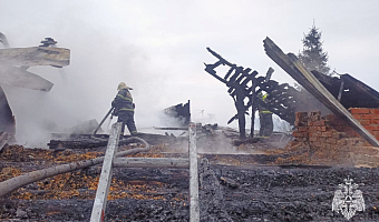 На пожаре в тульской деревне Старое Басово погиб 78-летний мужчина