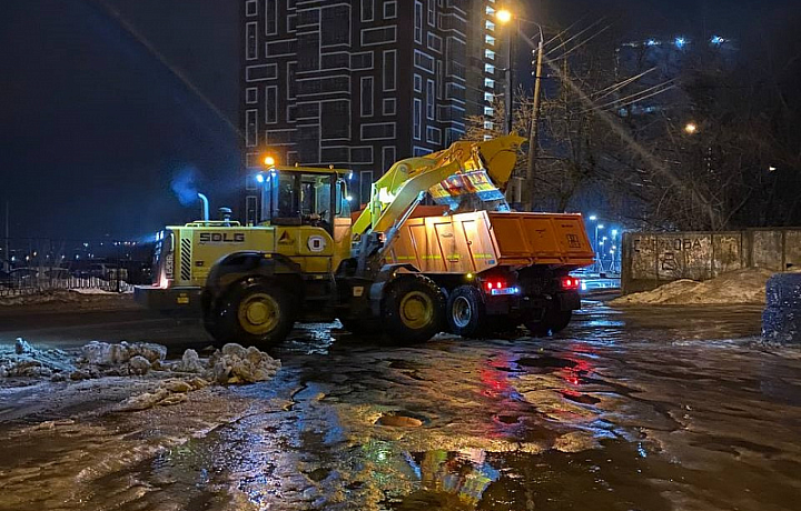 516 кубометров снега вывезли в Туле за сутки
