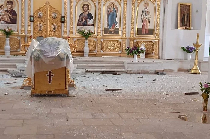 Пострадавший от атаки беспилотников храм в Епифани Тульской области начали восстанавливать