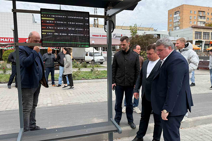 Работы на Красноармейском проспекте в Туле на финальной стадии Работы на Красноармейском проспекте в Туле на финальной стадии