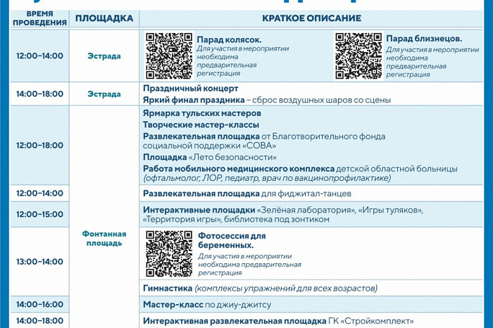 День защиты детей в Туле: куда сходить на выходных