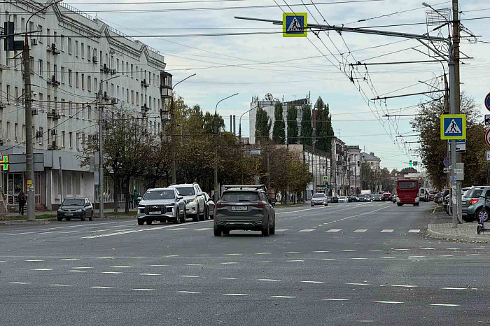 Работы на Красноармейском проспекте в Туле на финальной стадии Работы на Красноармейском проспекте в Туле на финальной стадии