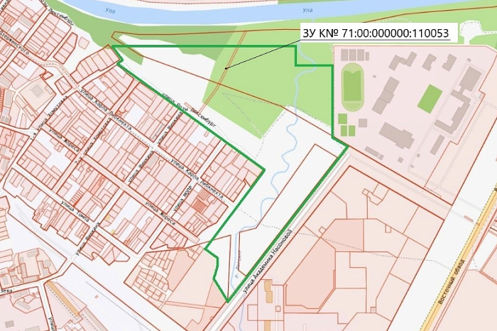В Туле будут застраивать поле на берегу Упы напротив ТЦ «Макси»