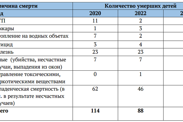 В Тульской области в 2024 году умерли 94 ребенка, две трети – от болезней или в младенчестве