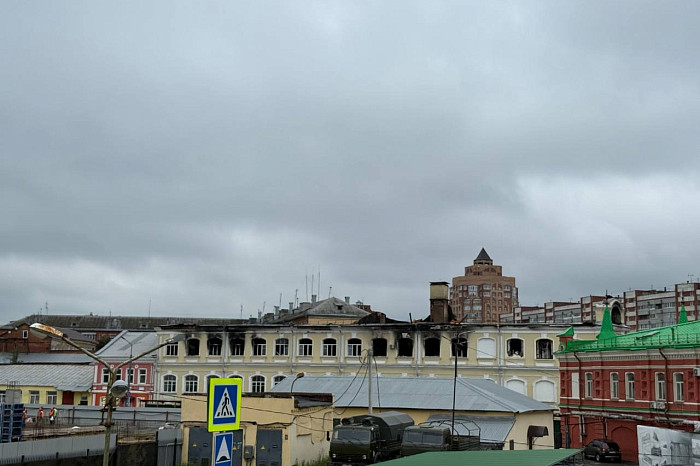Здание сгоревшего в центре Тулы военного госпиталя все еще находится в собственности Минобороны