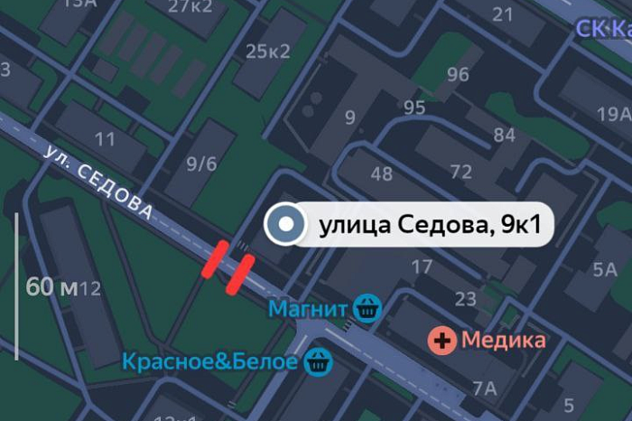 В Туле на улице Седова до 30 июня ограничат движение транспорта