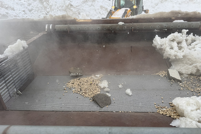 В Туле плавят снег, который засыпал город во время циклона Фрэнсис