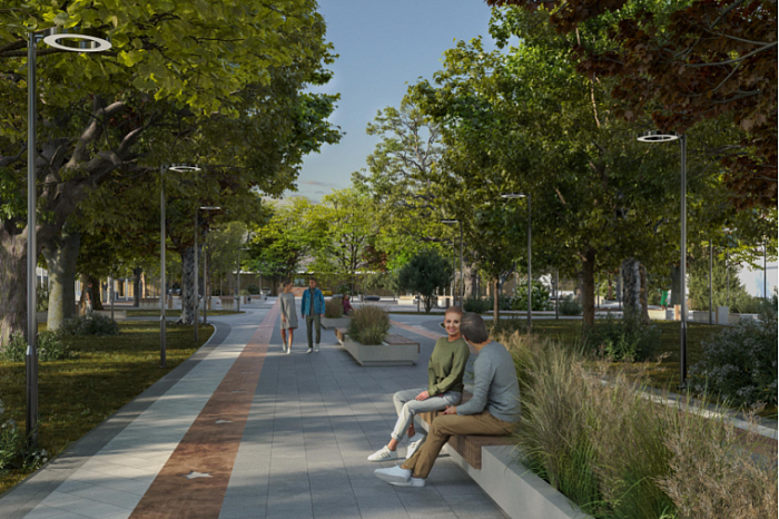 Тулякам показали будущий вид сквера на Оборонной и мемориала «Дмитрий Донской»