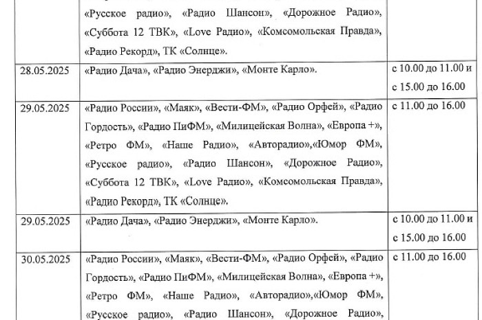 В Тульской области на время отключат радио- и телепередачи с 26 по 30 мая В Тульской области на время отключат радио- и телепередачи с 26 по 30 мая