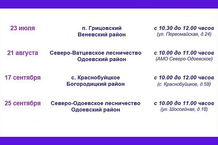 Специалисты СФР по Тульской области проведут выездные приемы граждан