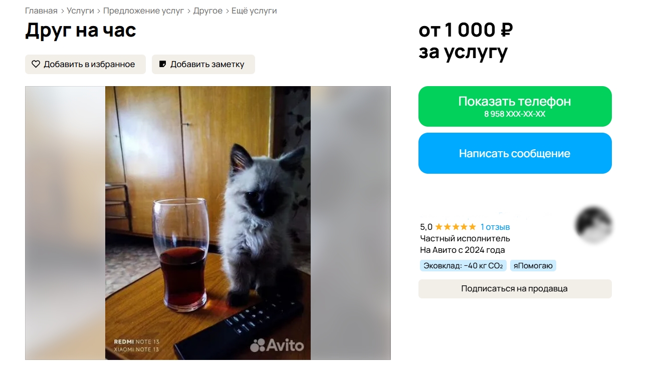 Снимок экрана с сайта 