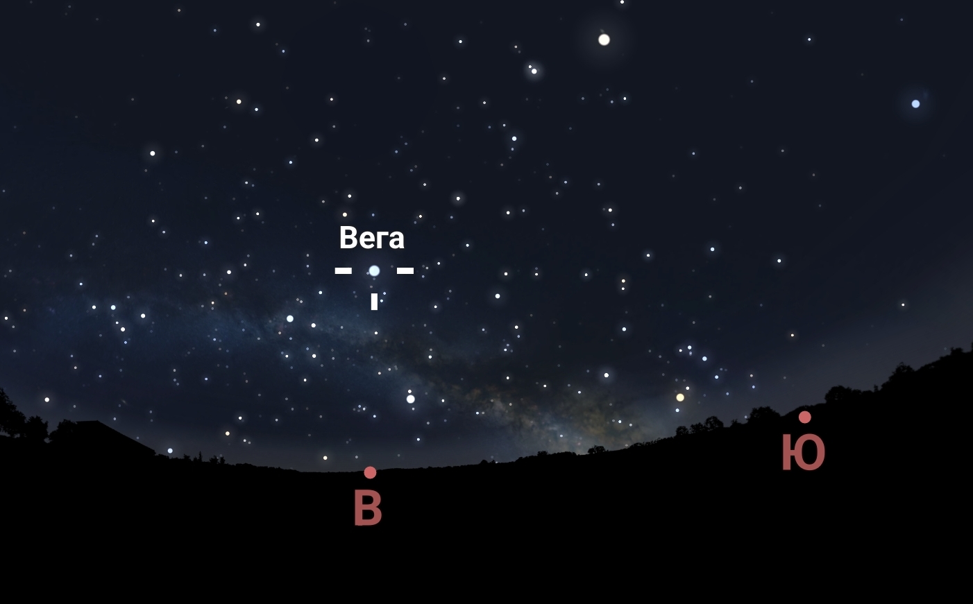 Фото из приложения Stellarium