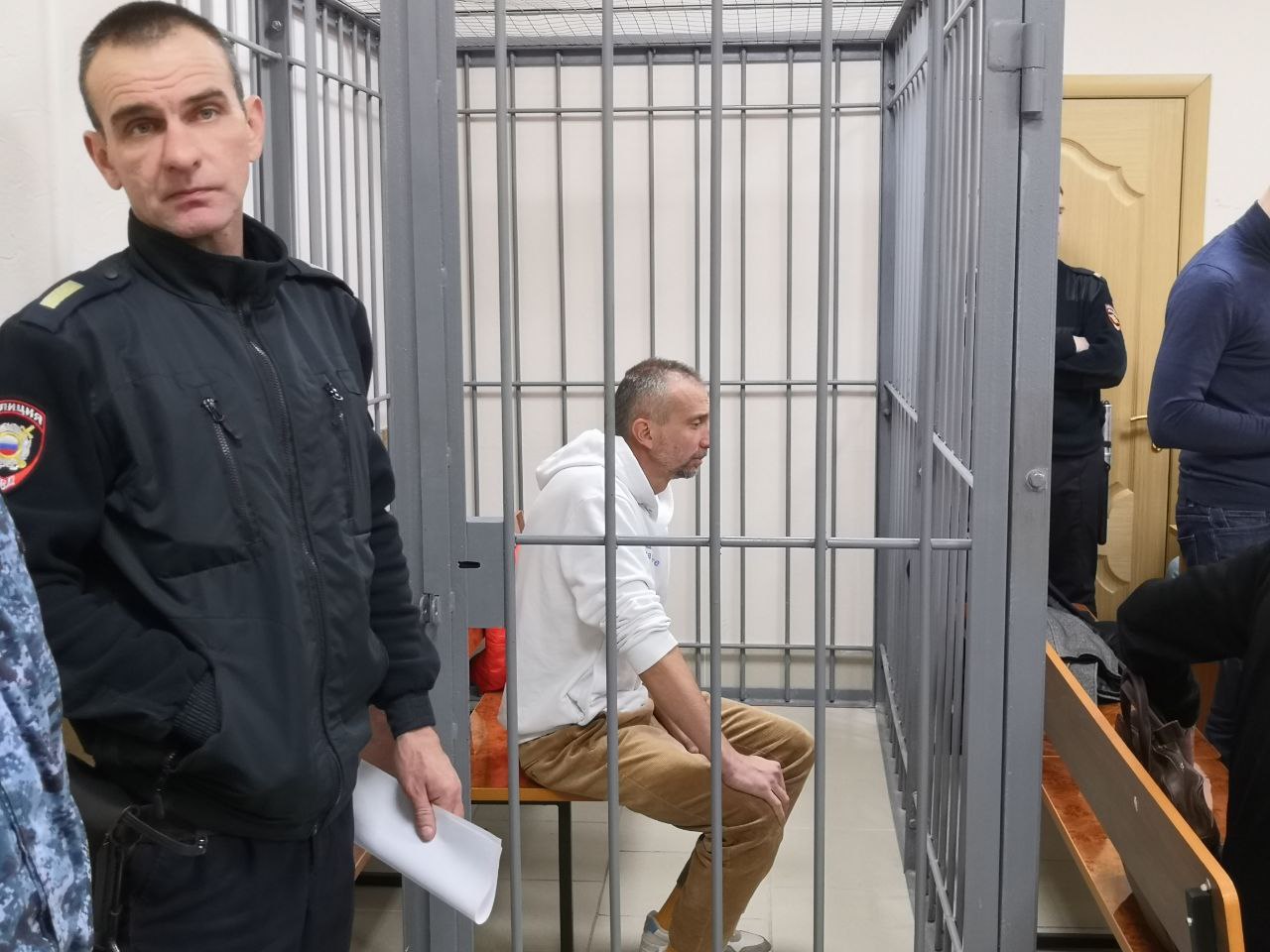 Фото: Никита Кащеев на вынесении меры пресечения