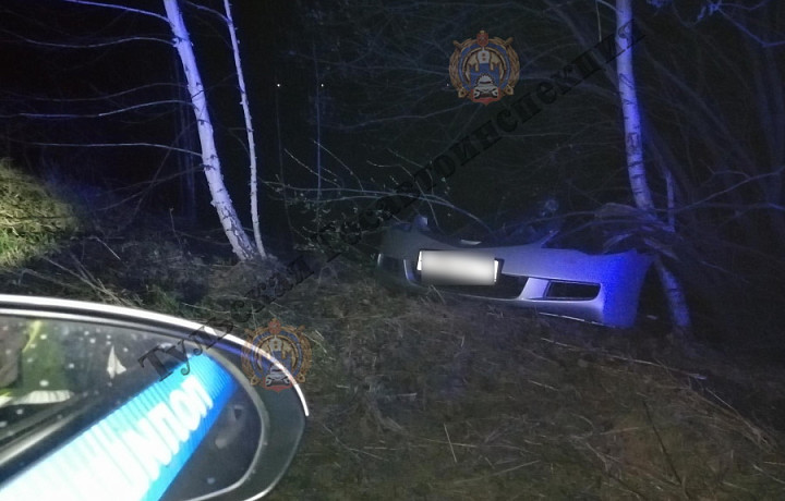 Пьяный водитель Honda слетел в кювет в Кимовском районе и попал в больницу